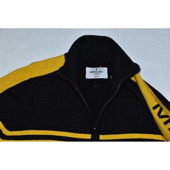 University of Missouri Emerson Street Unisex Sweater XL Yellow Cardigan Striped - Picture 7 of 12